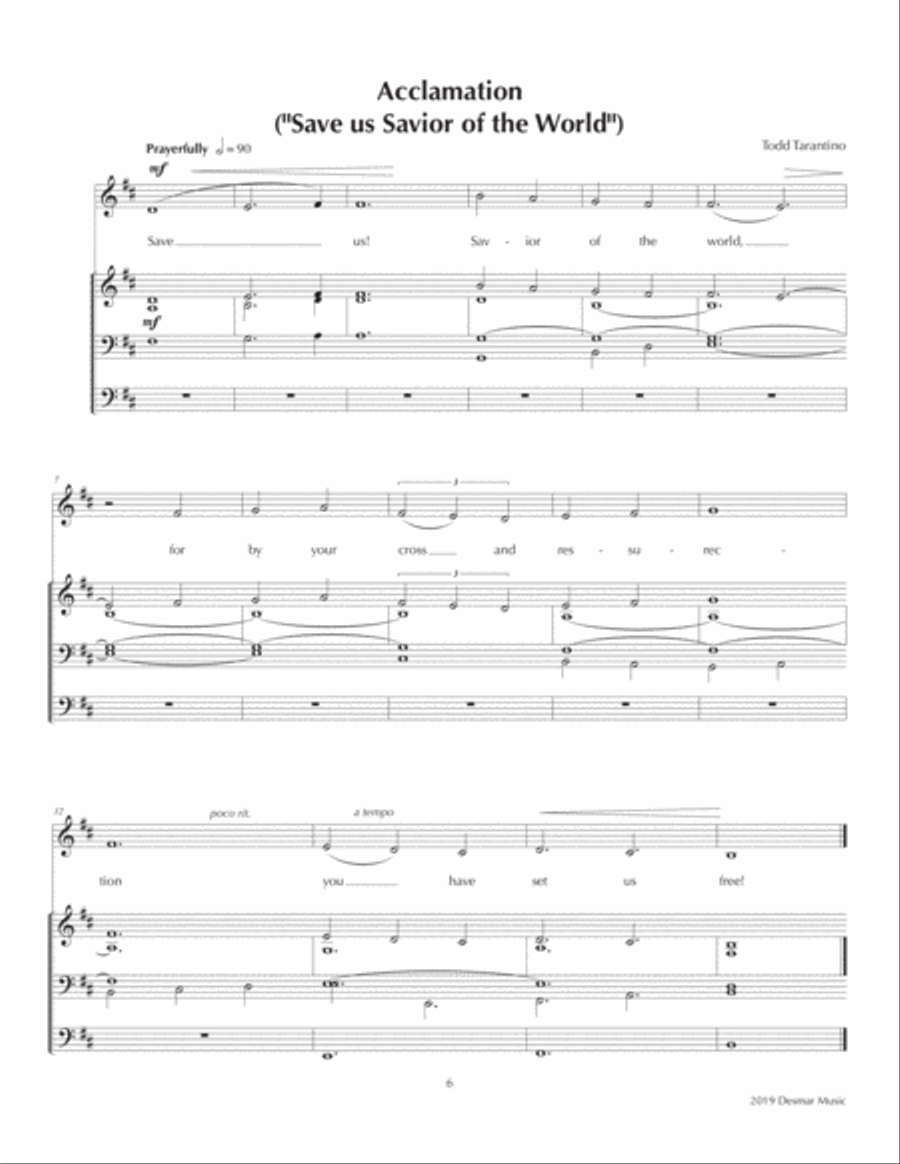 Mass for Advent - Rorate Caeli - Voice with Organ or keyboard Unison Choir scores gallery preview page 6