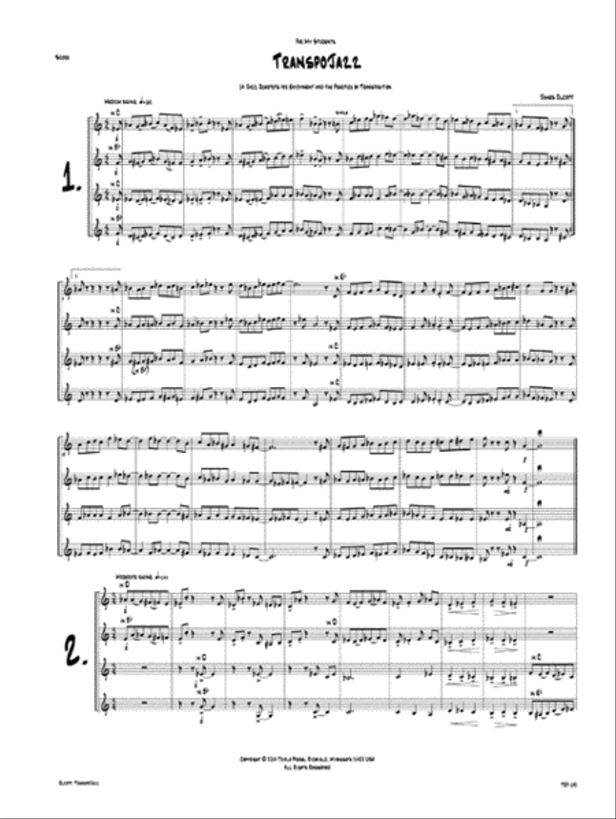 TranspoJazz Small Ensemble scores gallery preview page 2
