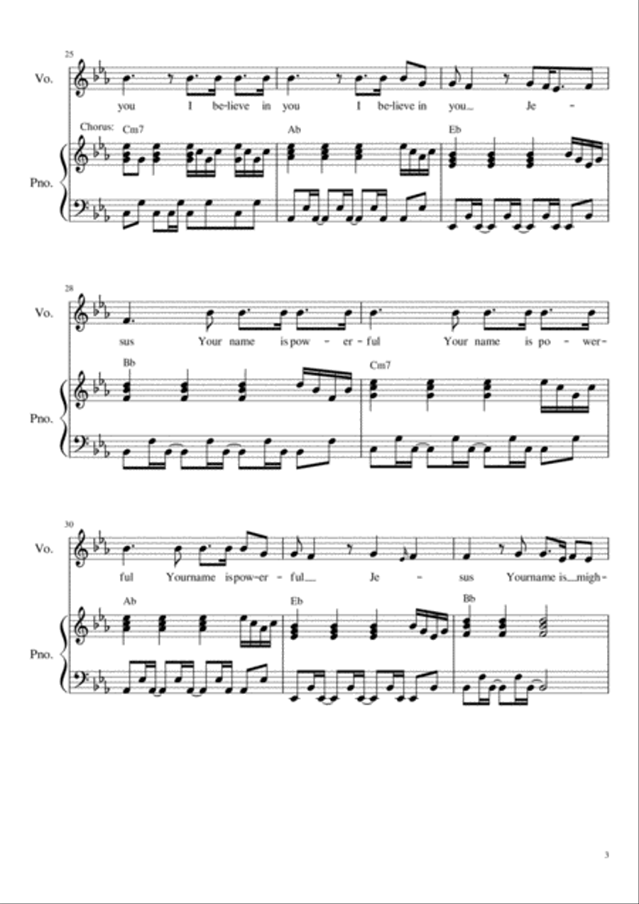 I believe in You Joe Felarca Voice scores gallery preview page 3