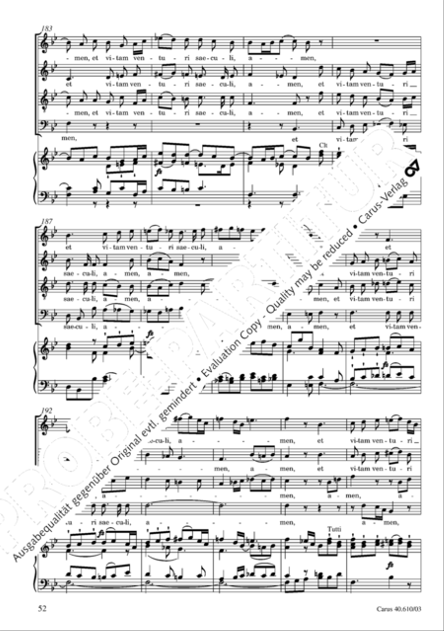 Theresienmesse in B 4-Part scores gallery preview page 53
