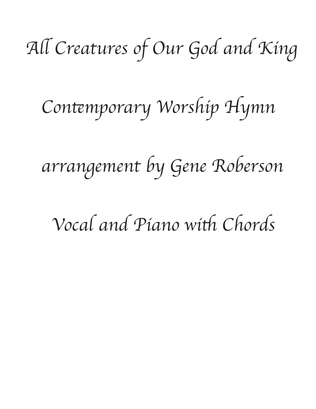 All Creatures of Our God and King Contemporary Worship Setting Vocal