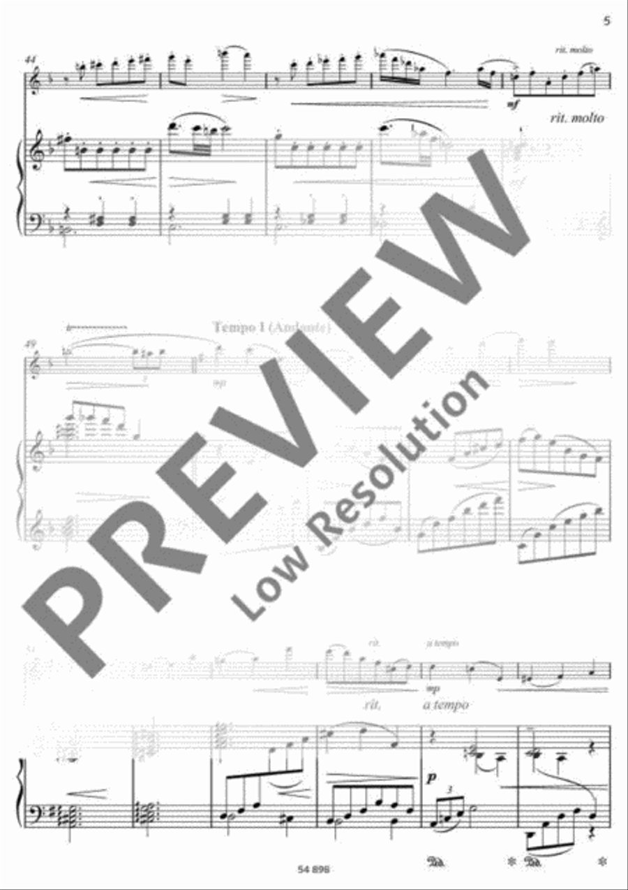 Sérénade populaire Flute Solo scores gallery preview page 6