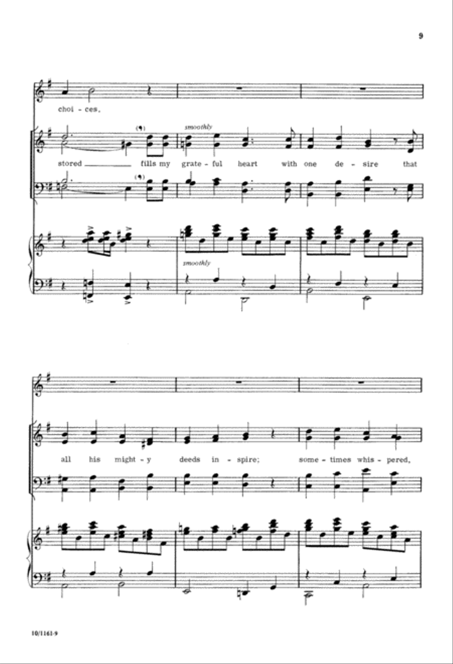 To Give Thanks to the Lord 4-Part scores gallery preview page 9