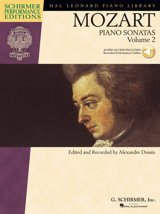 Book cover for Piano Sonatas, Volume 2 – Schirmer Performance Editions