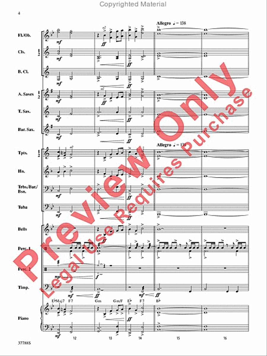 Of Distant Peaks Concert Band scores gallery preview page 5