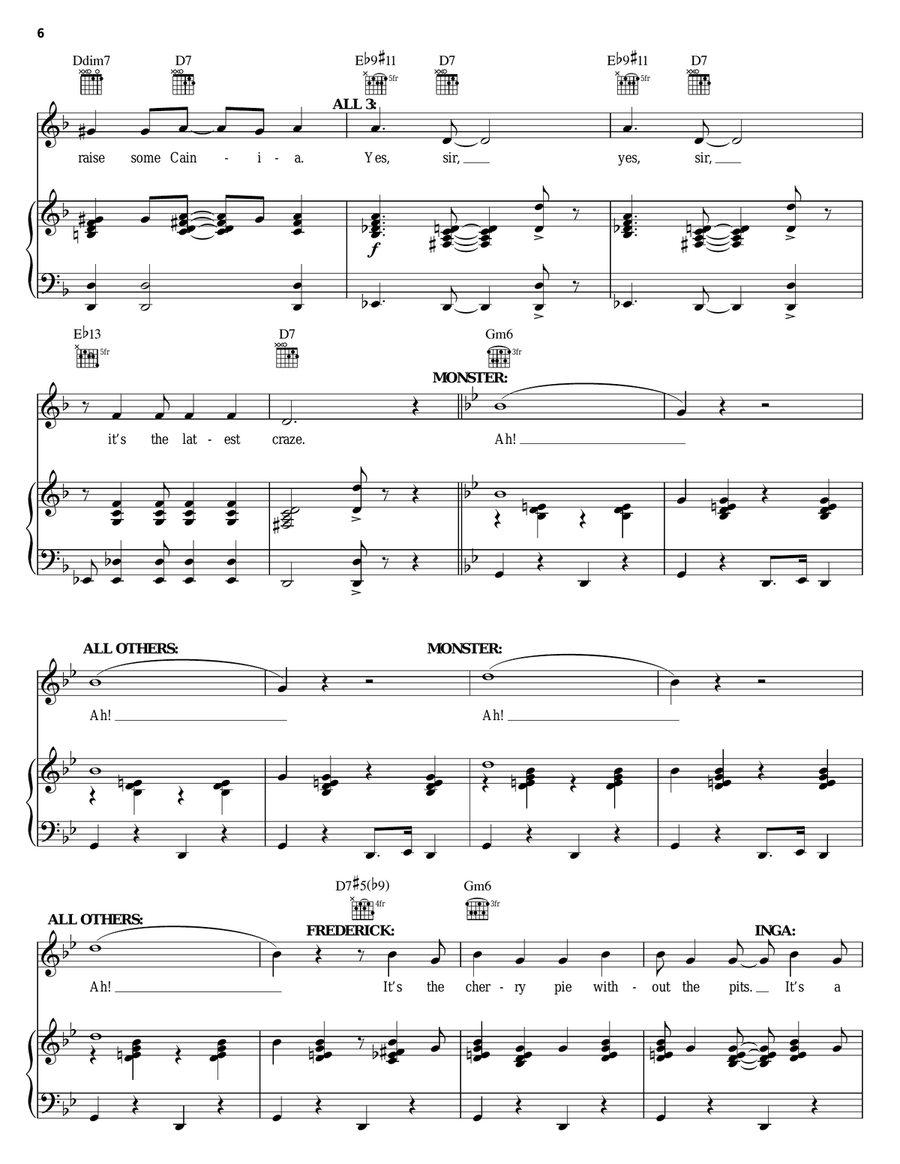 Transylvania Mania Piano, Vocal, Guitar scores gallery preview page 6