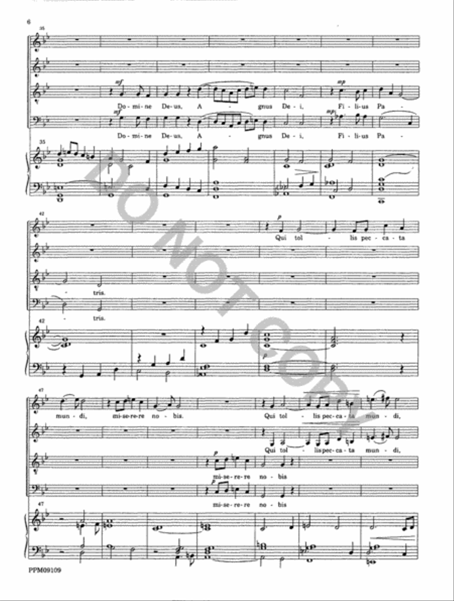 Missa Matris Dei 4-Part scores gallery preview page 7