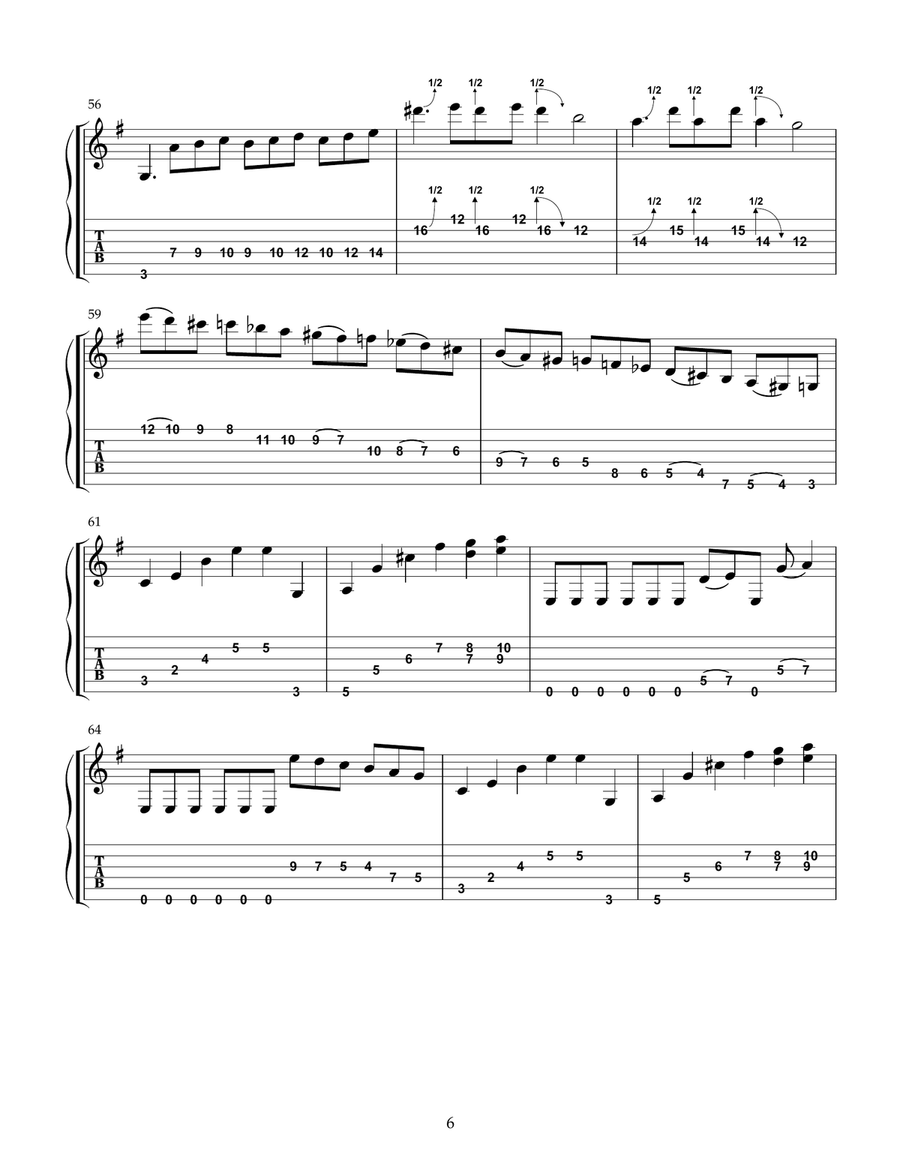 All Creation SIng All Creation SIng Guitar Tablature scores gallery preview page 6