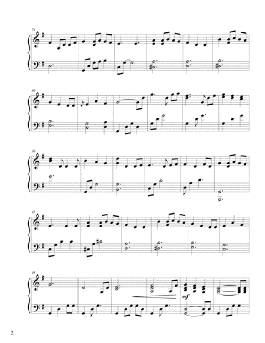 We Wish You A Merry Christmas Piano Solo scores gallery preview page 2