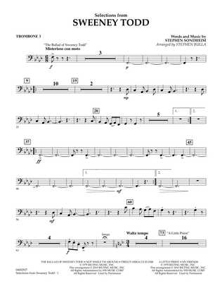 Selections from Sweeney Todd (arr. Stephen Bulla) - Trombone 3