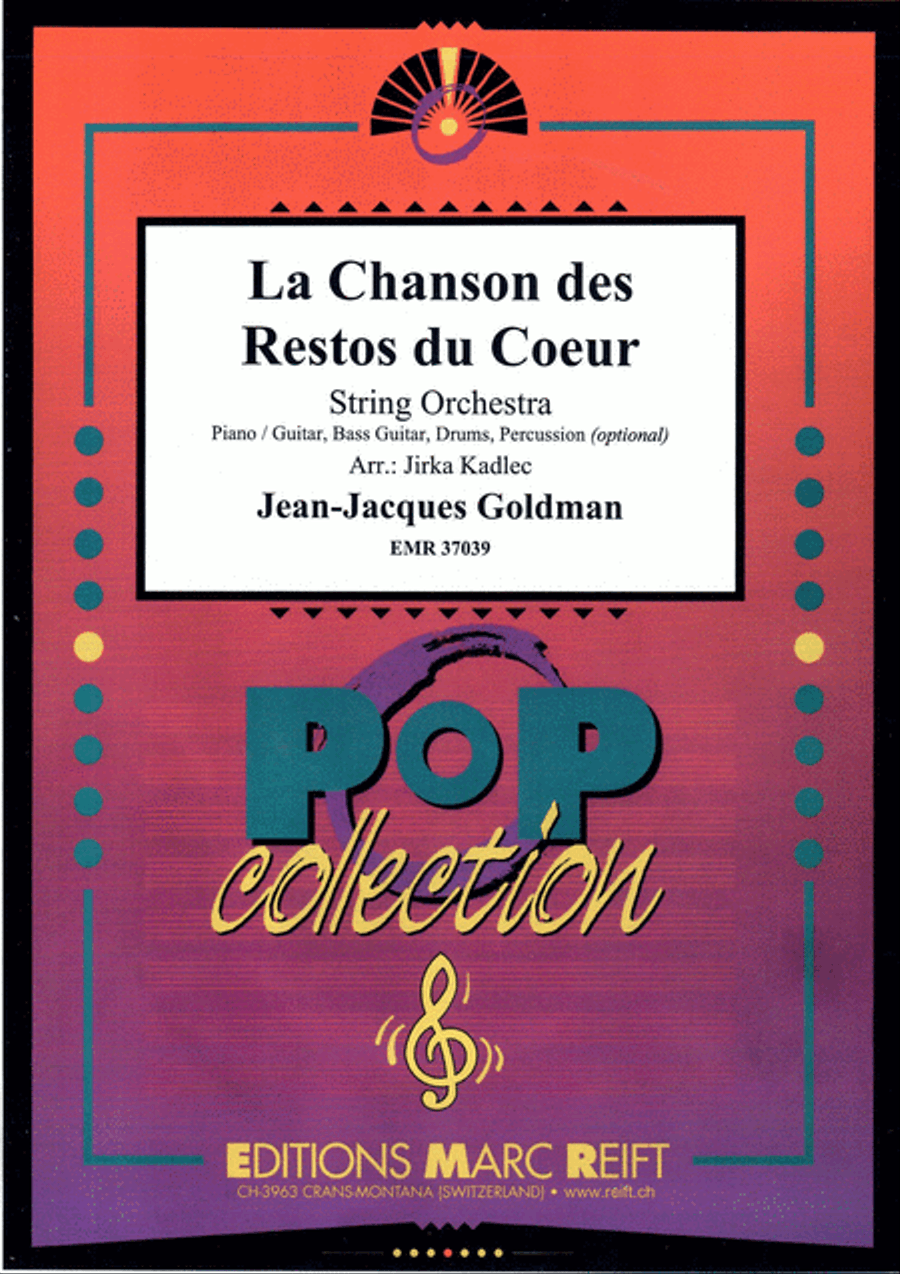 La Chanson des Restos du Coeur String Orchestra scores gallery preview page 1