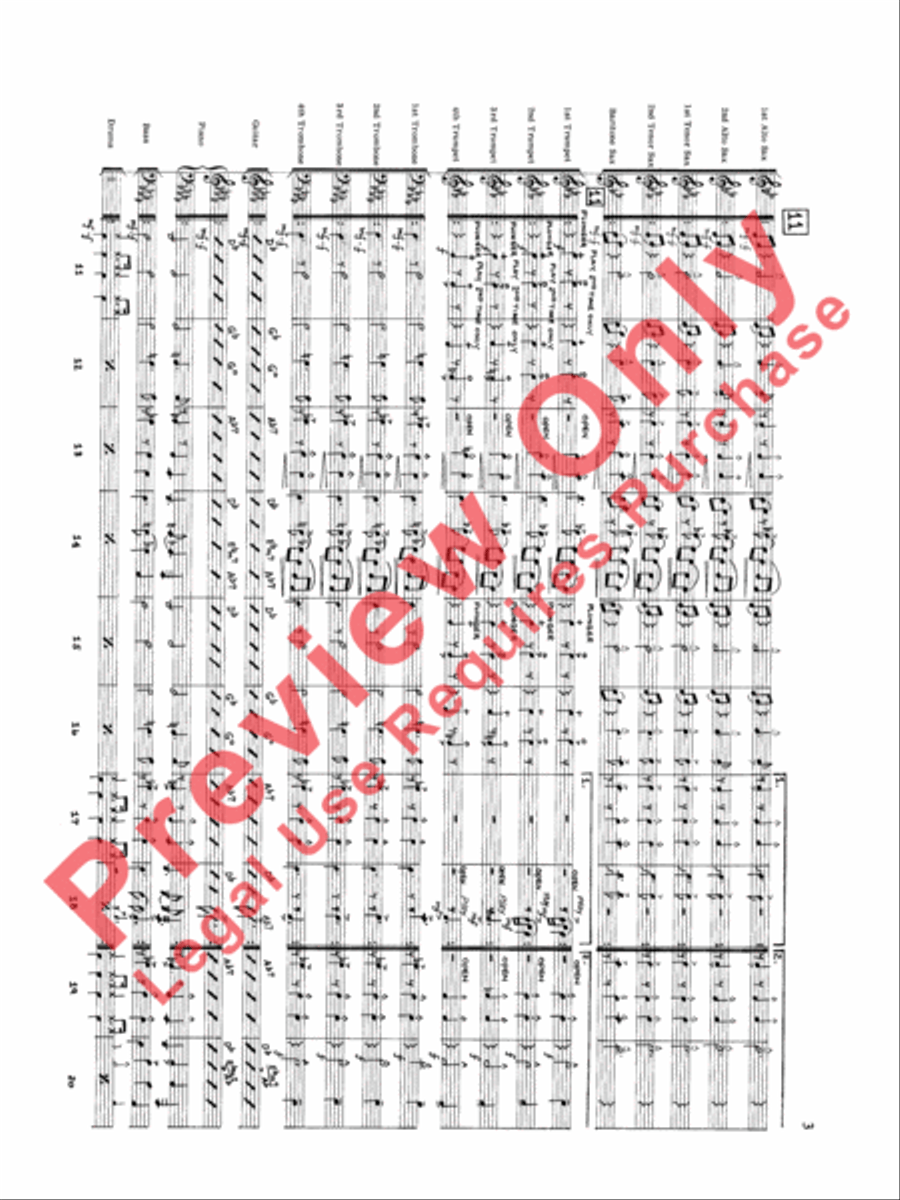 Original Big Band Sounds Big Band scores gallery preview page 4