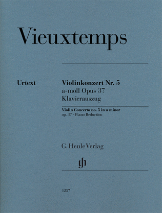 Book cover for Violin Concerto No. 5 in A minor, Op. 37
