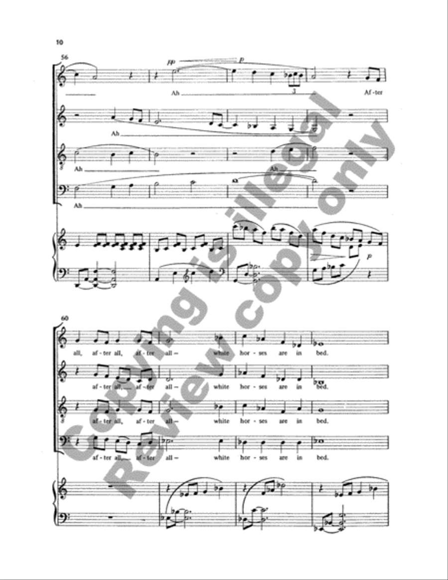 White Horses 4-Part scores gallery preview page 21