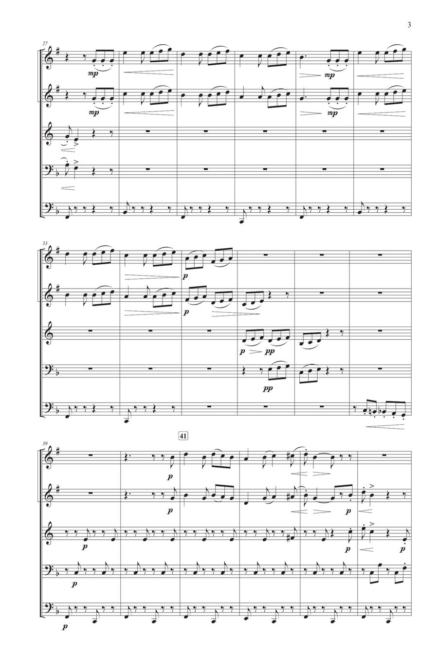 Capriccio Italien for Brass Quintet Brass Quintet scores gallery preview page 3
