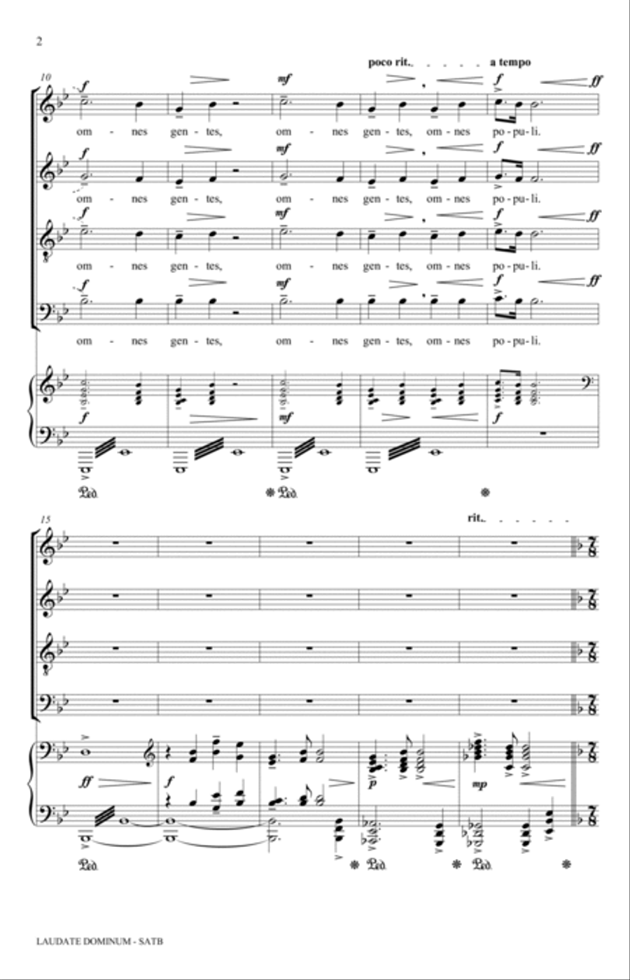 Laudate Dominum 4-Part scores gallery preview page 2