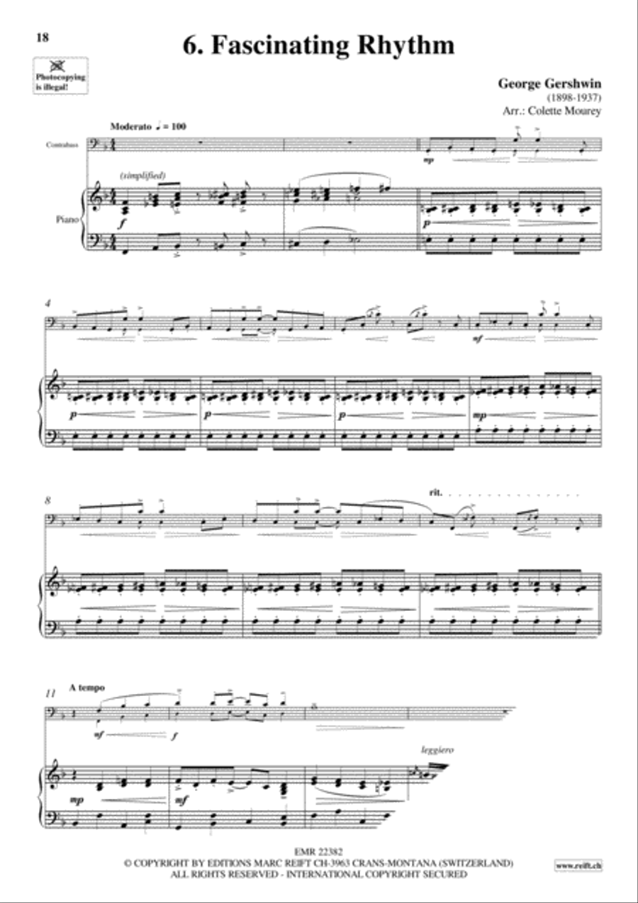 Gershwin 20 Greatest Hits Double Bass scores gallery preview page 8