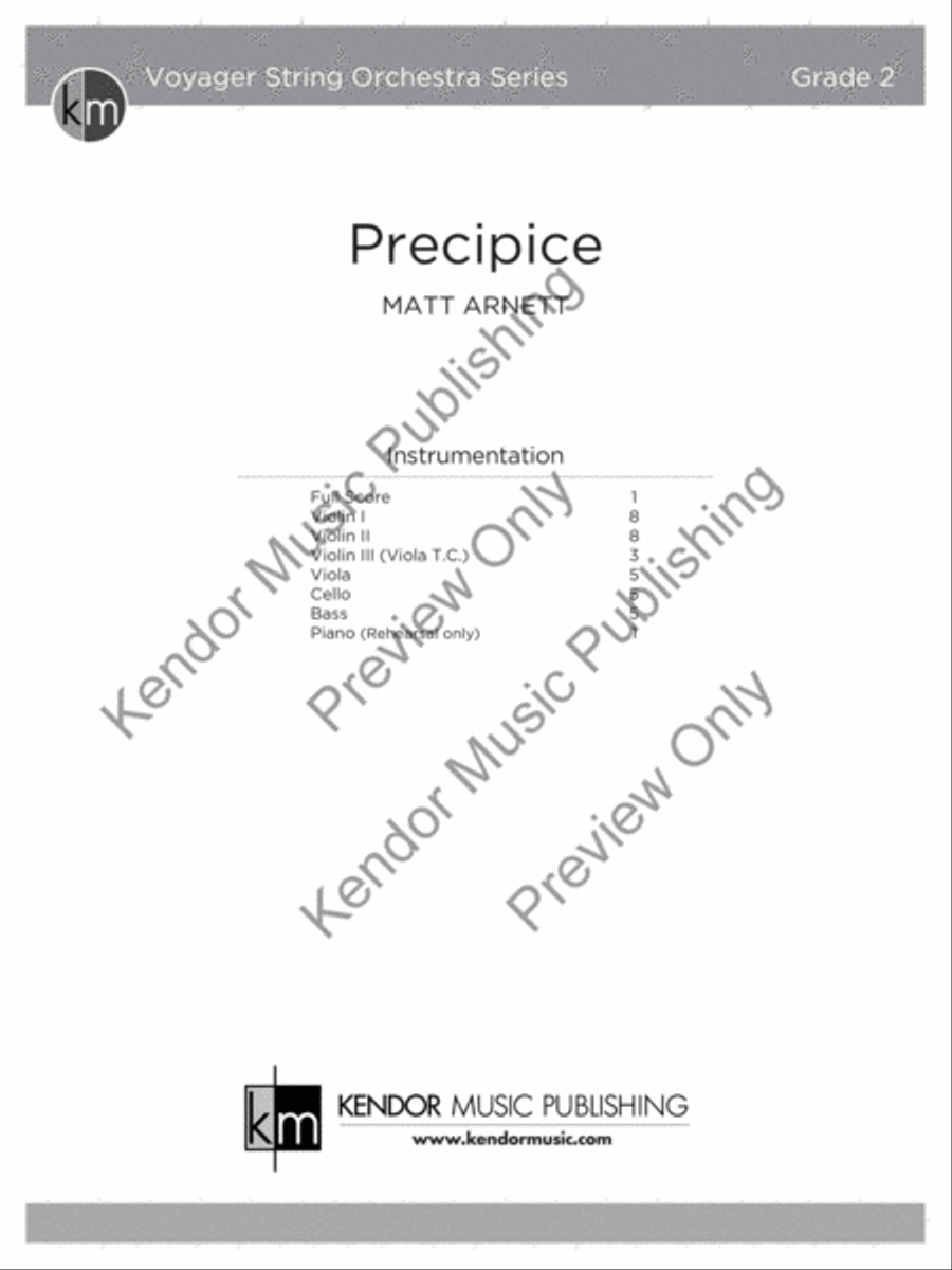 Precipice Precipice String Orchestra scores gallery preview page 2