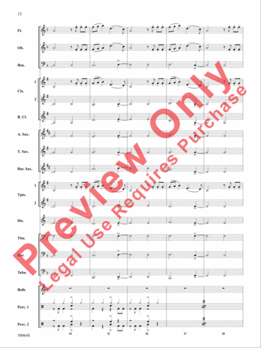 A Taylor Swift Duo Concert Band scores gallery preview page 13