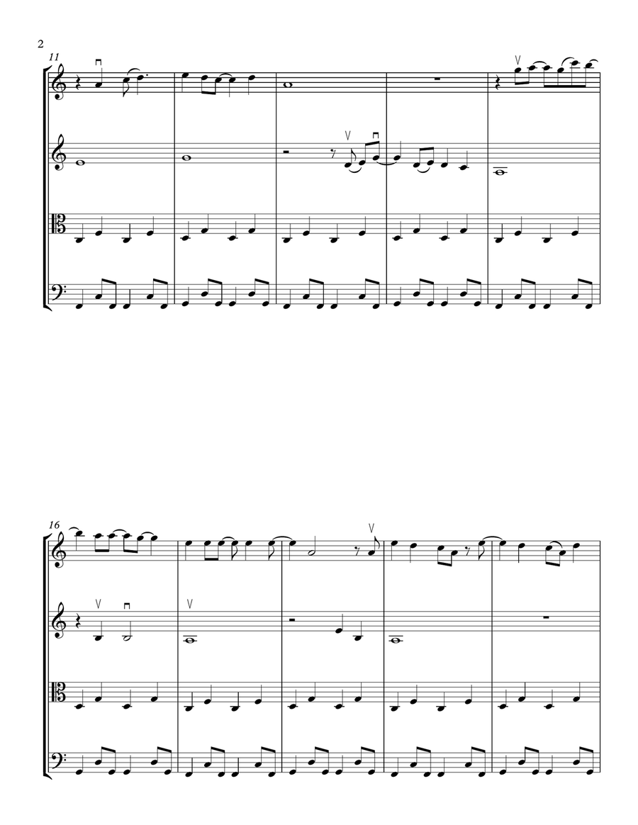 Dreams String Quartet scores gallery preview page 2