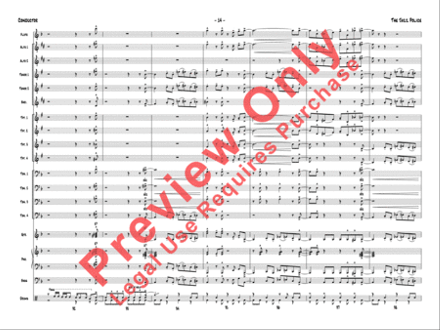 The Jazz Police Jazz Ensemble scores gallery preview page 17