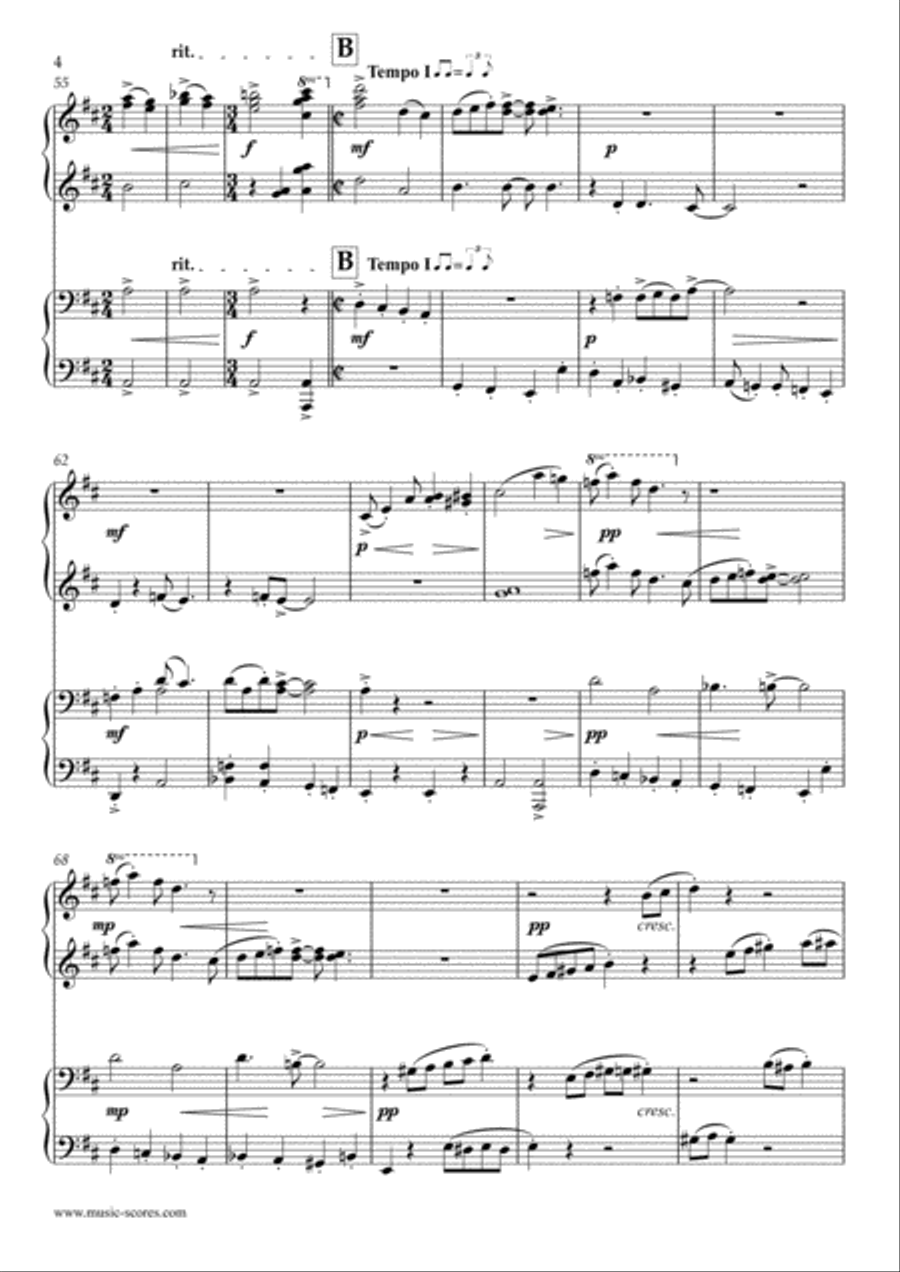 Reindeer Rampage - Piano Duet Piano Duet scores gallery preview page 4