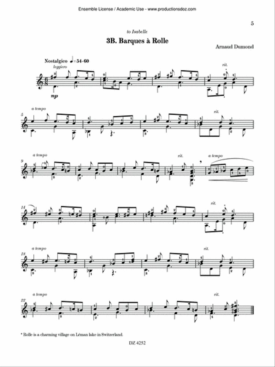 36 Études de style - Cahier B Classical Guitar scores gallery preview page 5