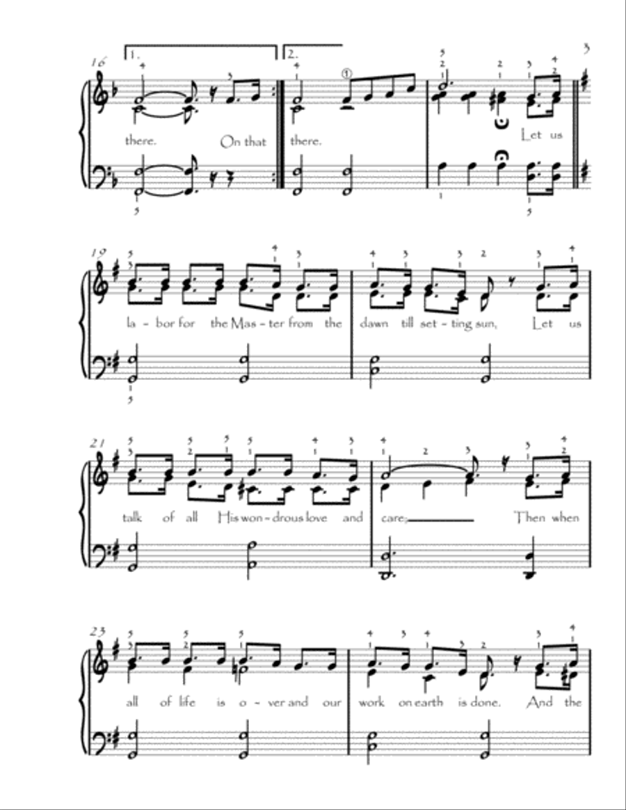 When the Roll Is Called Up Yonder Voice scores gallery preview page 3