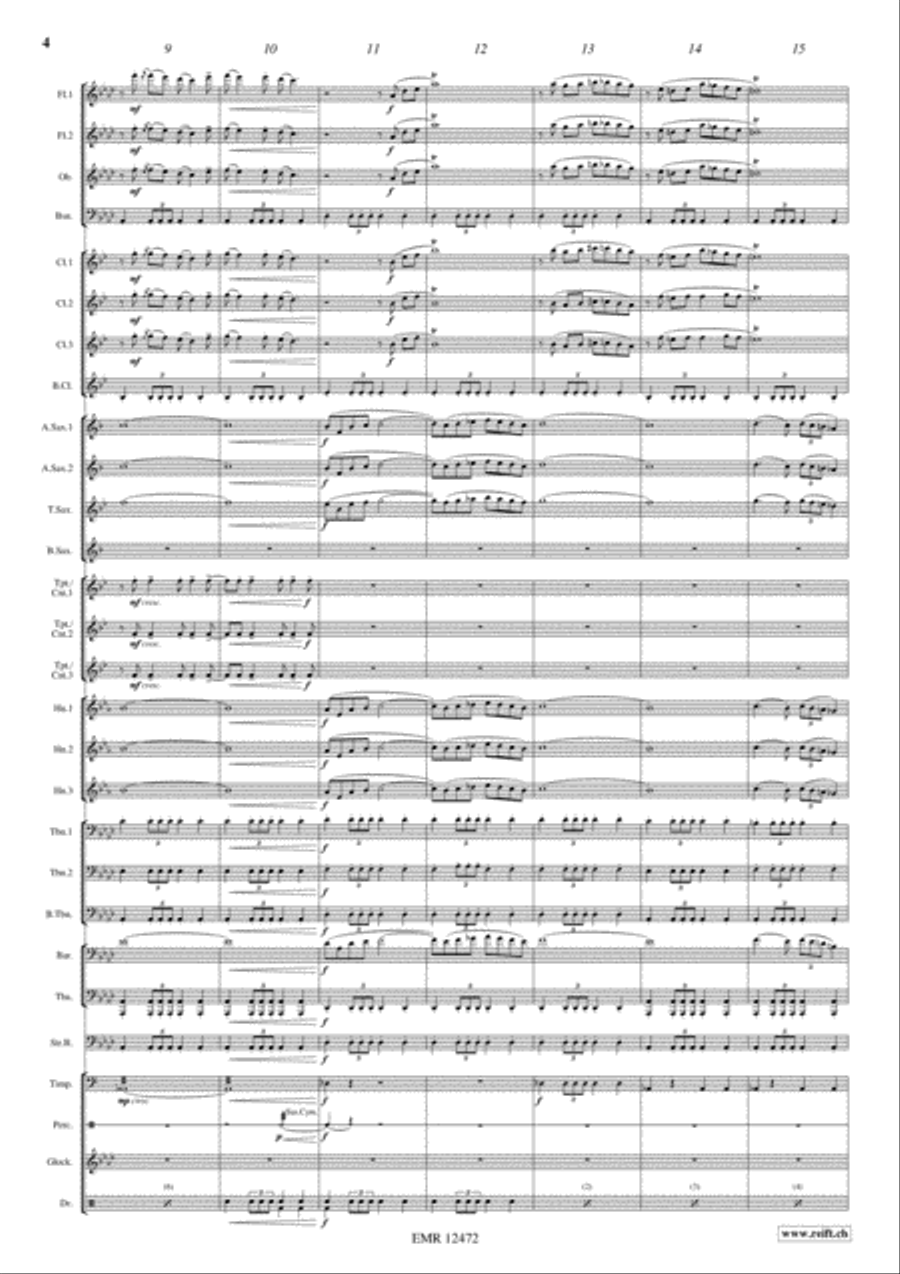 March On The Drina Concert Band scores gallery preview page 4
