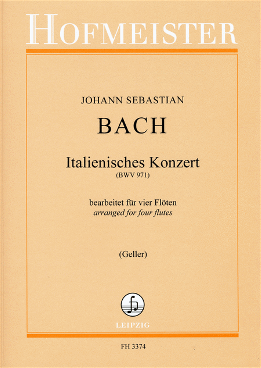 Italienisches Konzert, BWV 971 Flute scores gallery preview page 1