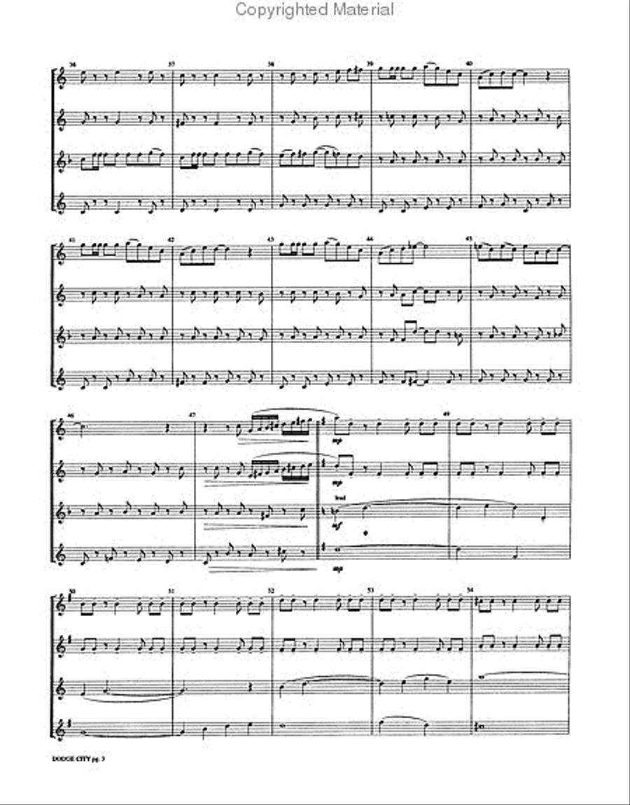 Dodge City Small Ensemble scores gallery preview page 3