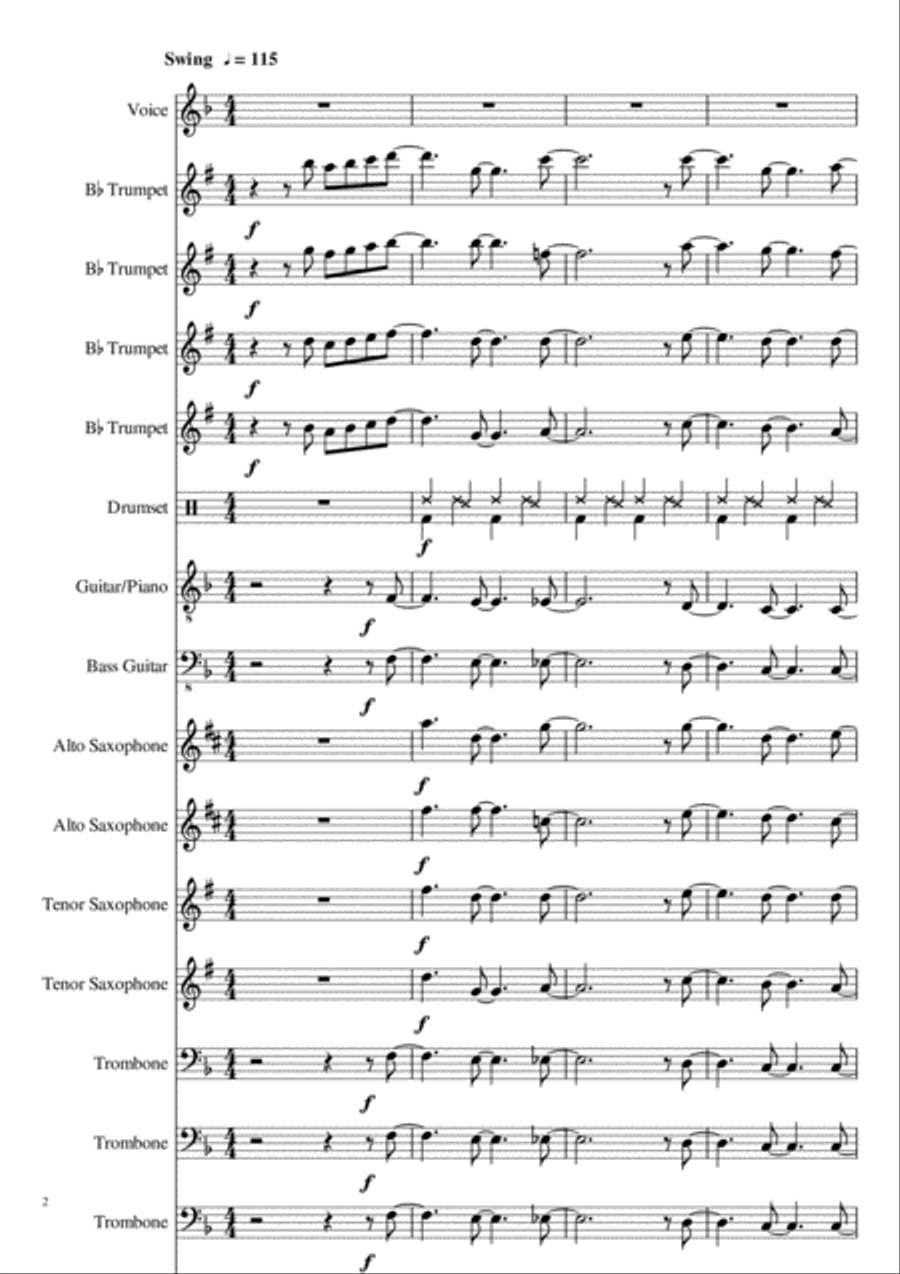 Beyond The Sea Piano, Vocal, Guitar scores gallery preview page 2