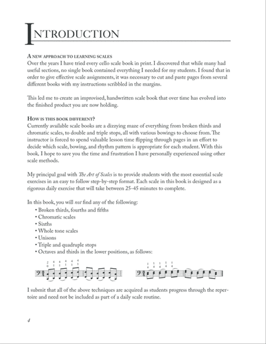 The Art Of Scales A New Approach to Mastering Scales on the Cello