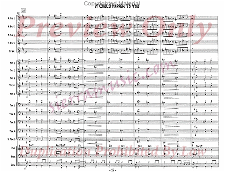It Could Happen to You Jazz Ensemble scores gallery preview page 16