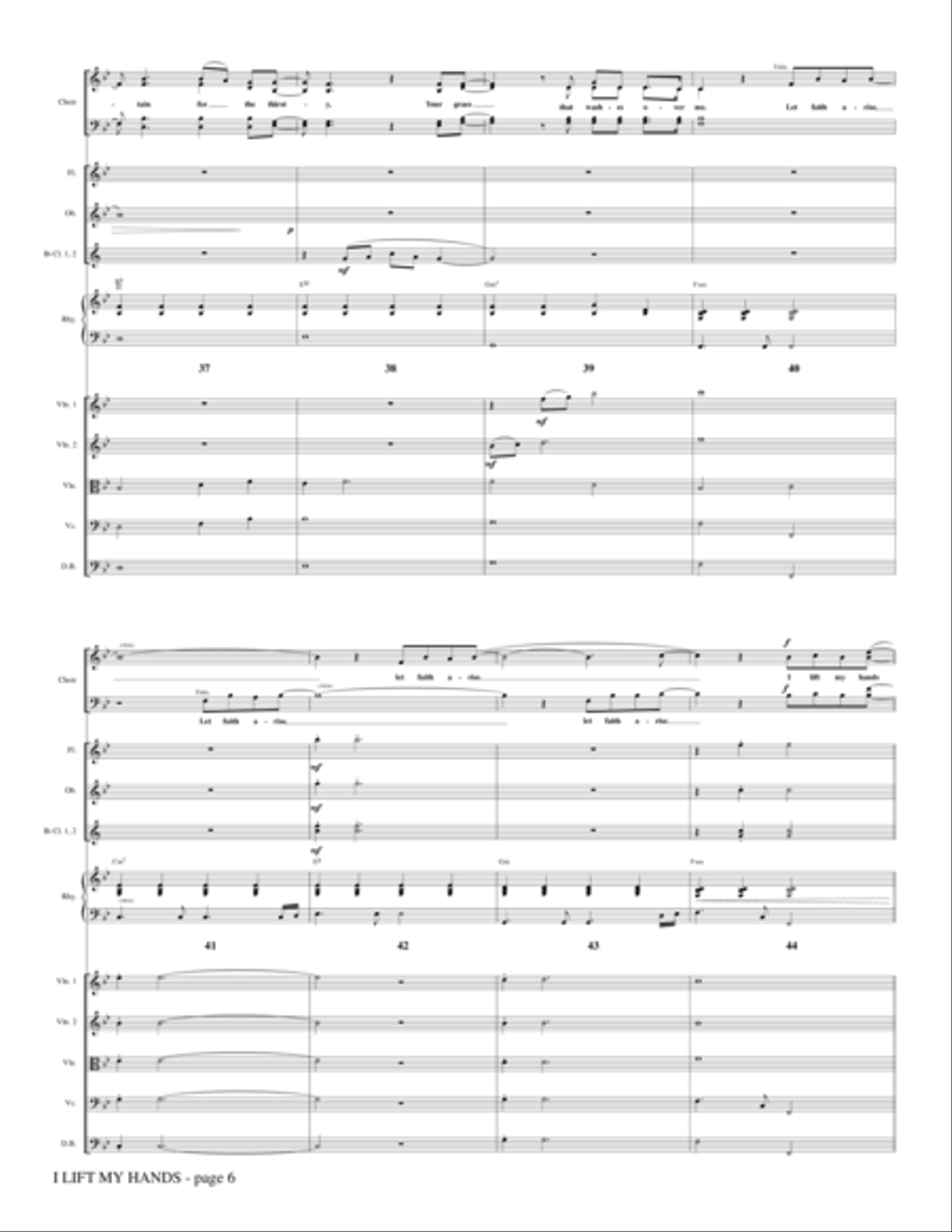I Lift My Hands - Full Score Choir scores gallery preview page 6