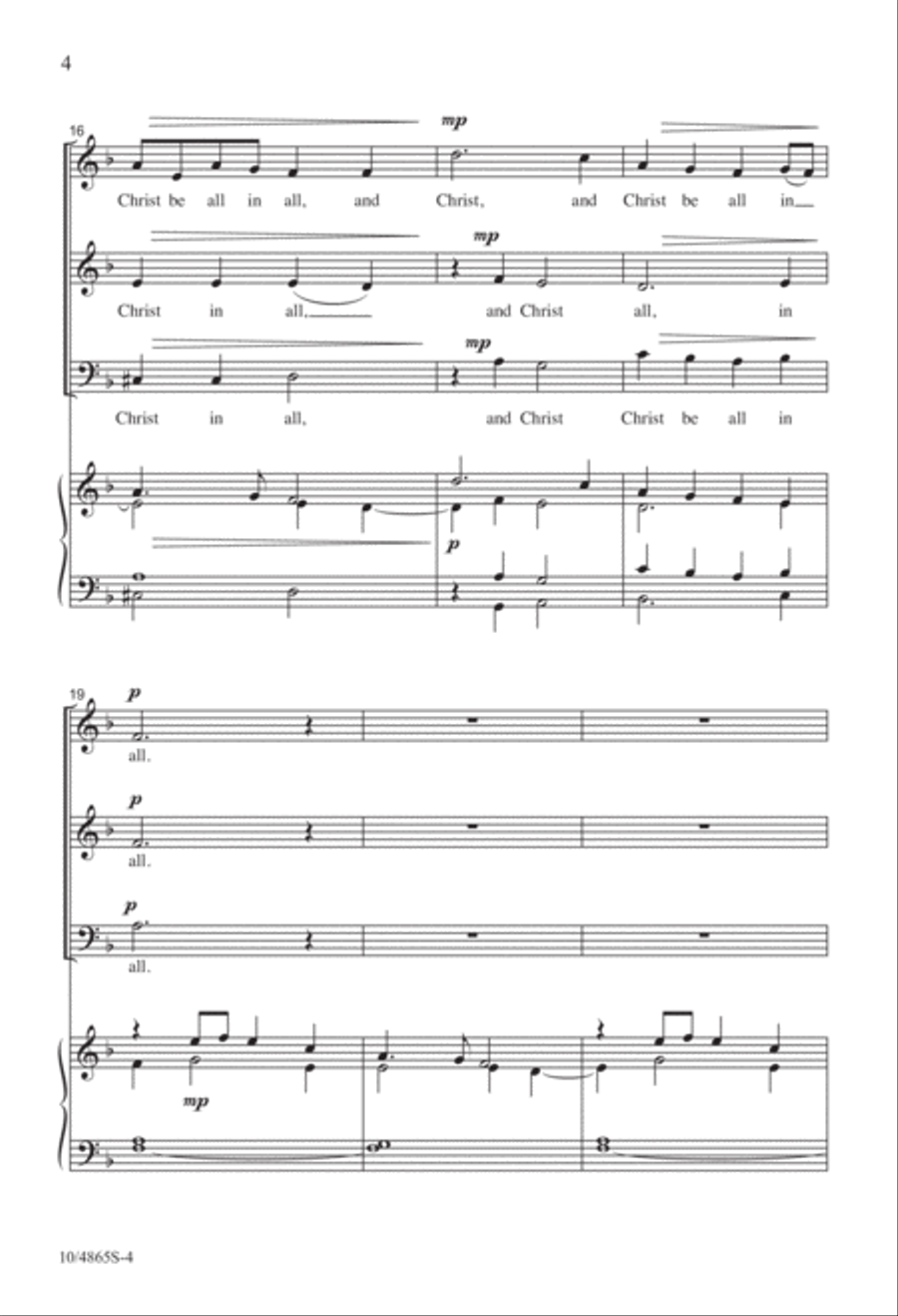 And Christ Be All in All And Christ Be All in All 3-Part scores gallery preview page 4