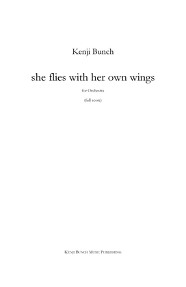 she flies with her own wings