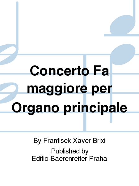Concerto Fa maggiore per Organo principale