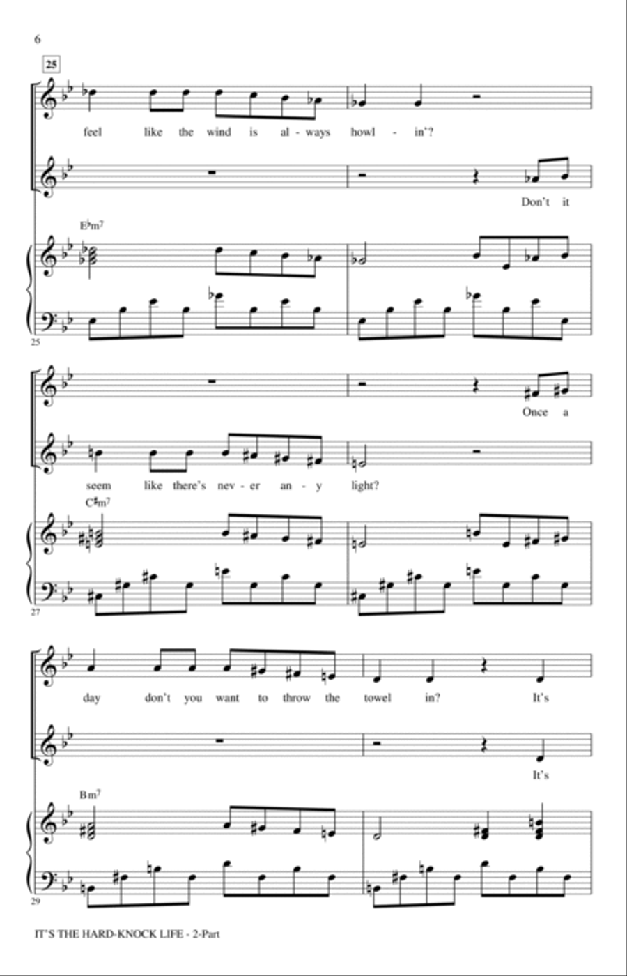 It's The Hard-Knock Life (from Annie) (arr. Mac Huff) 2-Part scores gallery preview page 4