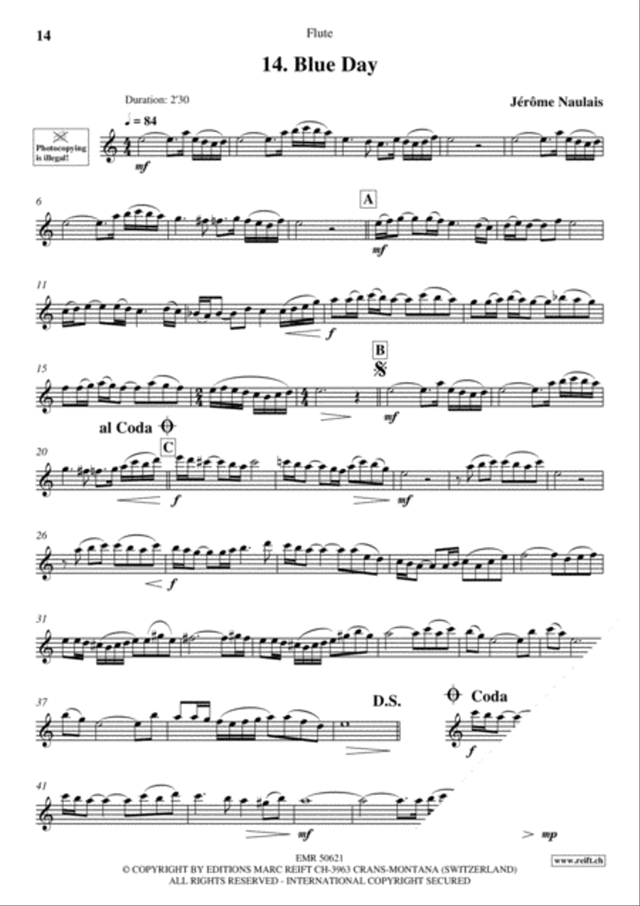 20 Slow Melodies Volume 2 Flute Solo scores gallery preview page 16
