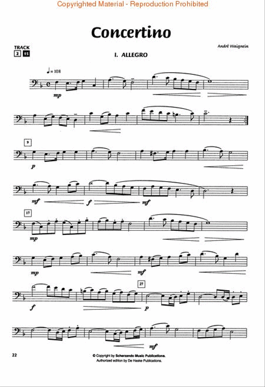 Concerto Concerto Euphonium scores gallery preview page 4
