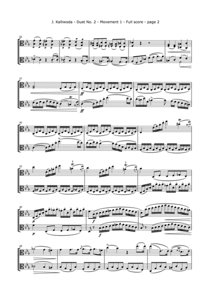 Kalliwoda, J. - Duet No.2, (All Mvts.) Op. 70 for Two Violas image number null