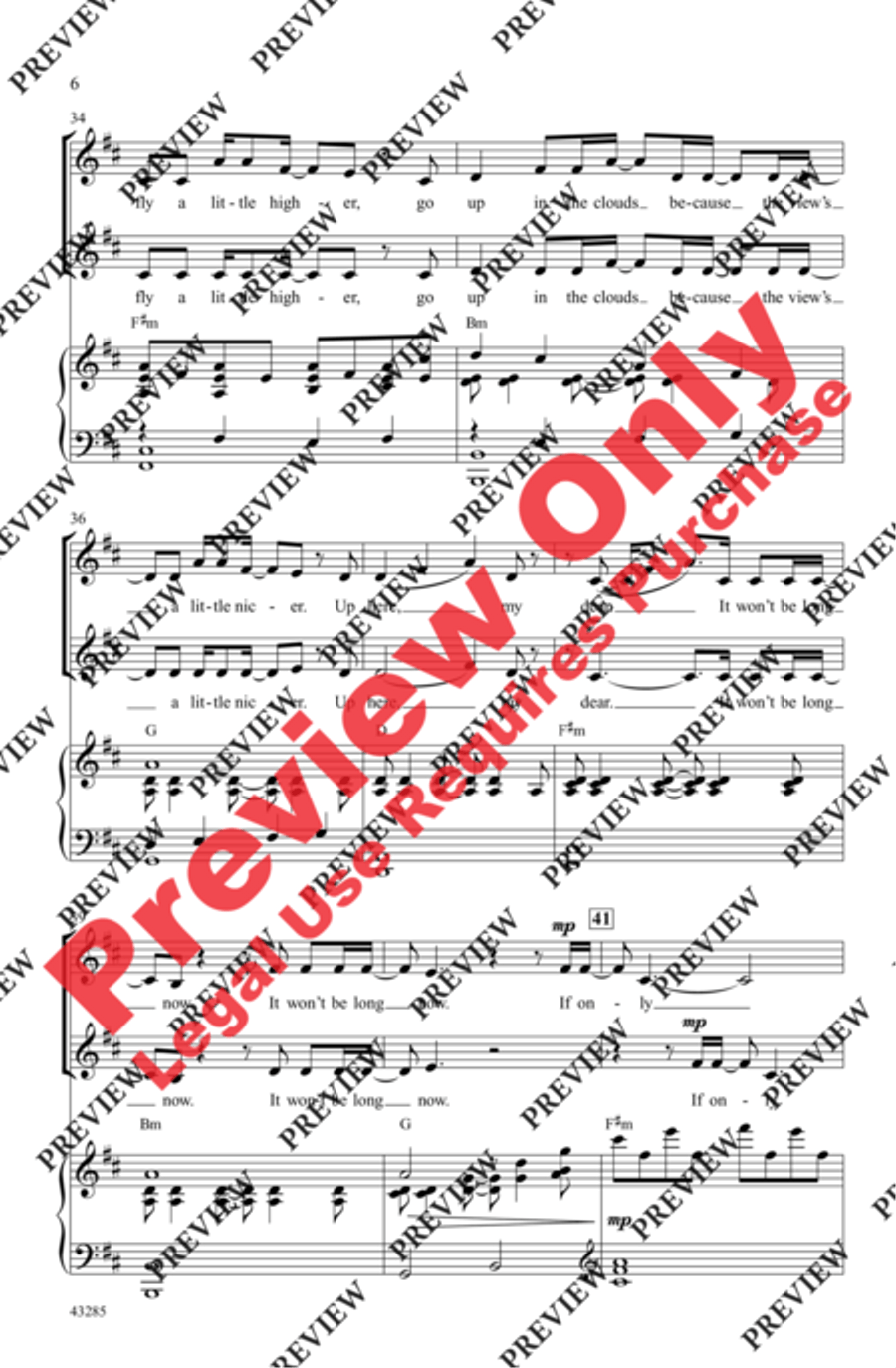 Clouds 2-Part scores gallery preview page 6