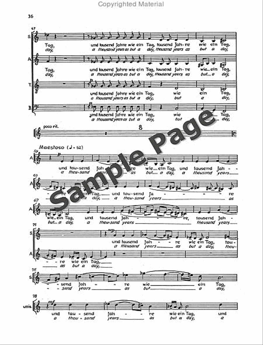 Der Tod Zu Basel Vocal Score 4-Part scores gallery preview page 39