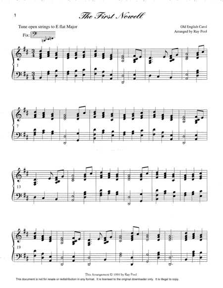 Three Christmas Medleys for Lever Harp
