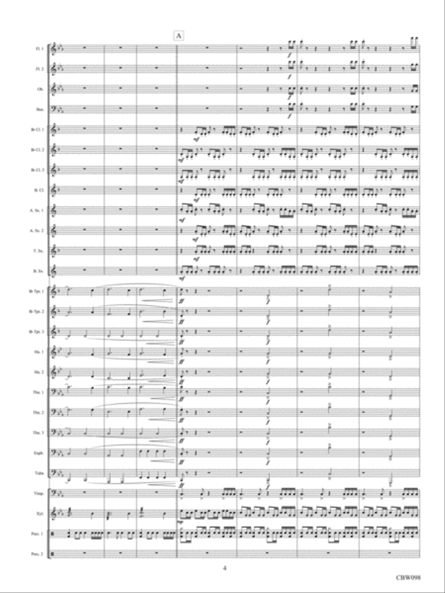 A Dark Horizon A Dark Horizon Concert Band scores gallery preview page 4