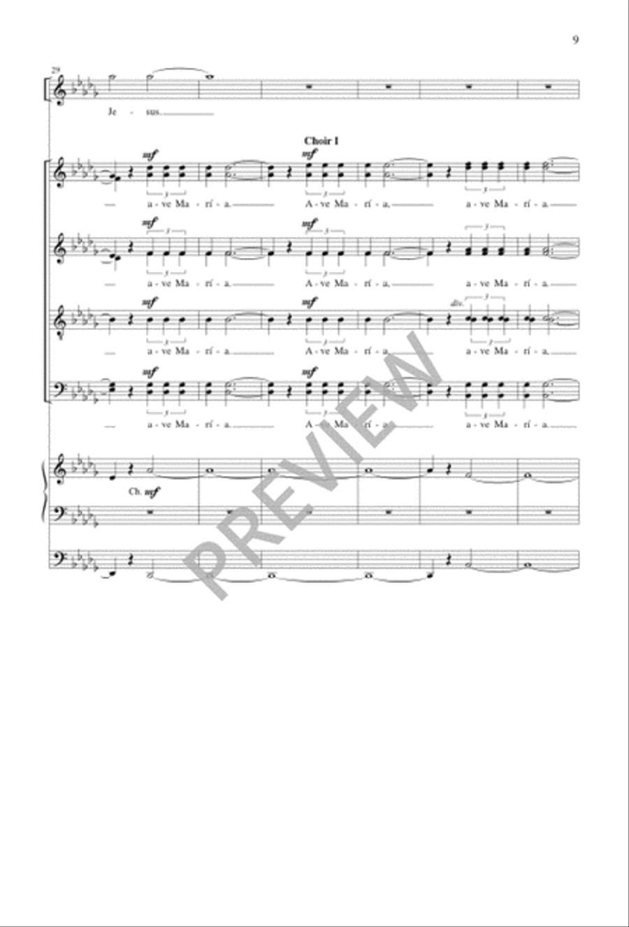 Ave Maria Ave Maria SSAATTBB scores gallery preview page 9