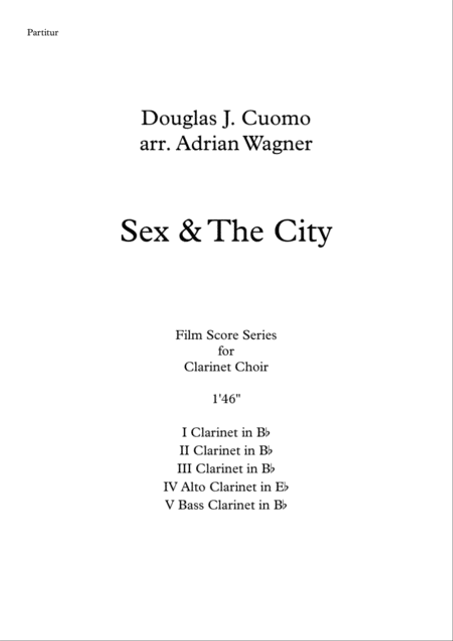Sex And The City Theme Sex And The City Theme Clarinet Choir scores gallery preview page 2
