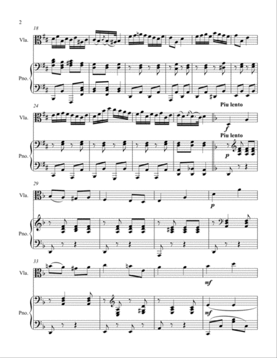 Hungarian Sketch Viola scores gallery preview page 2