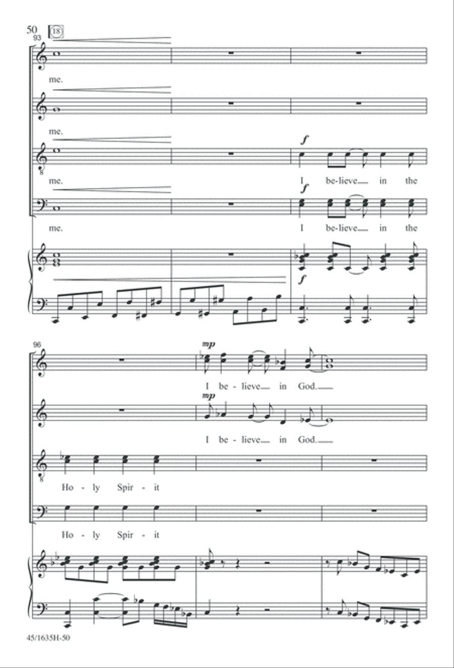 Mass: A Celebration of Love and Joy 4-Part scores gallery preview page 50